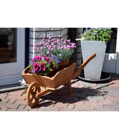 dobar® Blumenbänke|Mehr Gartendekoration > dobar Pflanzschubkarre, 130 x 40 x 40 cm