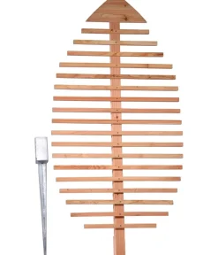 dobar® dobar Rankhilfe in Blattform, ca. B84/H160 /T6,5 cm Hellbraun Outlet