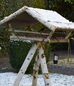 dobar® wildlife Vogelhäuser & Futterspender - XXL Vogelfutterhaus, inkl. Ständer, ca. B80/H125/T75 cm Natur