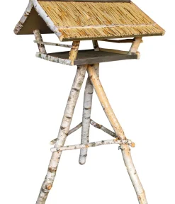 dobar® wildlife Vogelhäuser & Futterspender - XXL Vogelfutterhaus, inkl. Ständer, ca. B80/H125/T75 cm Natur