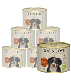 DOG'S LOVE Nassfutter Hund > Nassfutter für Hunde Bio, 6 x 200 g