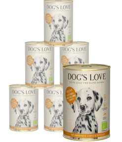 DOG'S LOVE Nassfutter Hund - Nassfutter für Hunde Adult, 6 x 800 g