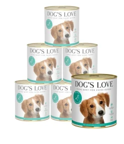 DOG'S LOVE Nassfutter Hund - Nassfutter für Hunde Adult, 6 x 800 g