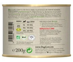 DOG'S LOVE Nassfutter für Hunde Bio, 6 x 200 g Online