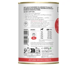 DOG'S LOVE Nassfutter Hund - Nassfutter für Hunde Bio, 6 x 400 g