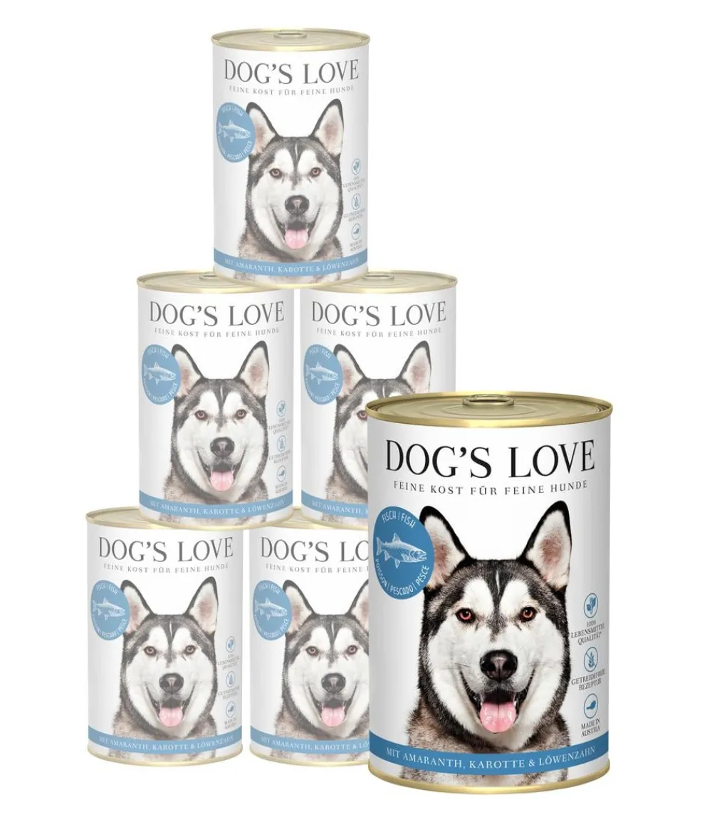 DOG'S LOVE Nassfutter für Hunde Adult, 6 x 400 g Sale