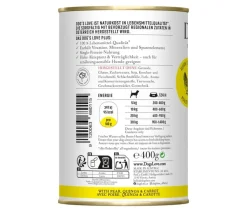 DOG'S LOVE Nassfutter Hund - Nassfutter für Hunde Adult, 6 x 400 g