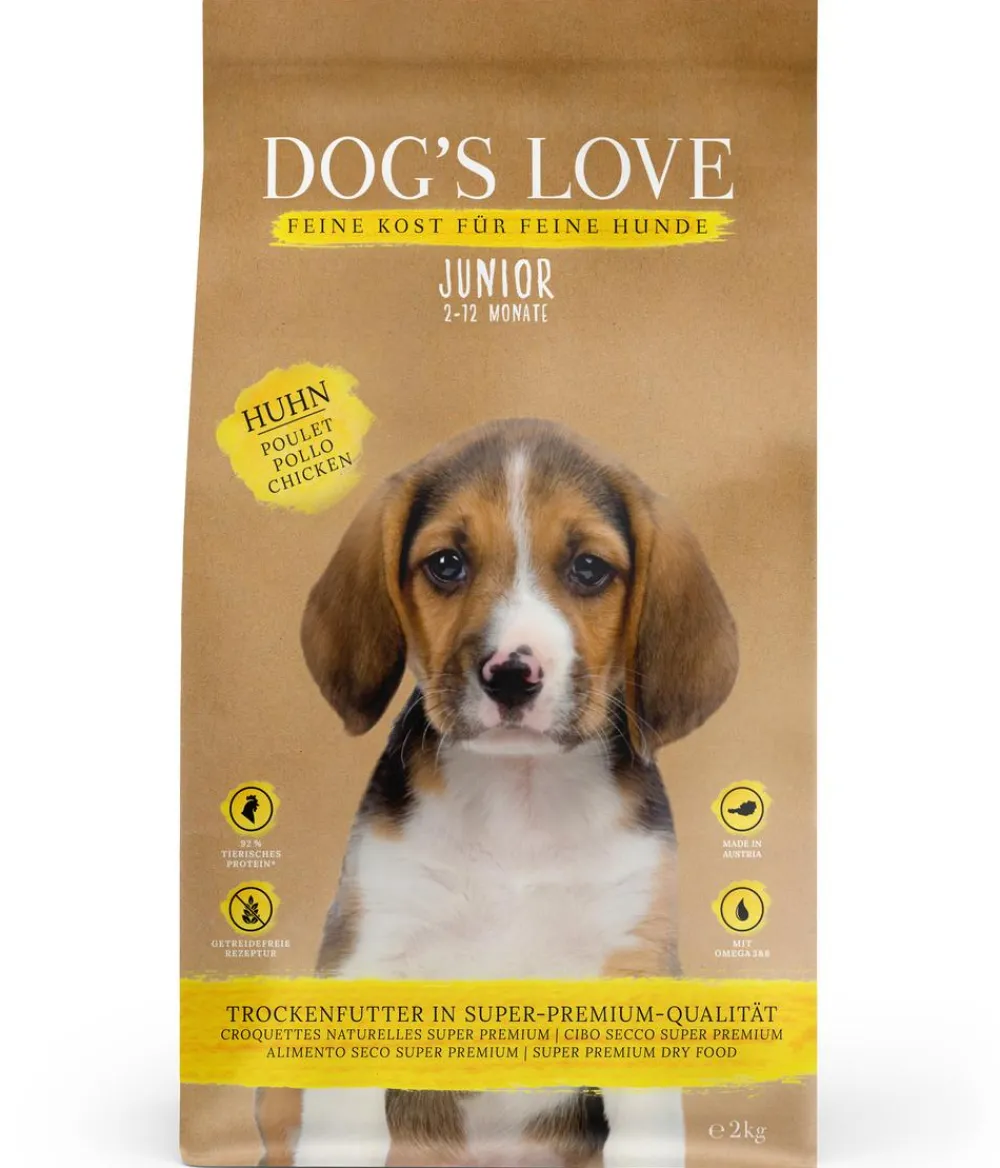 DOG'S LOVE Trockenfutter für Hunde Junior Hot