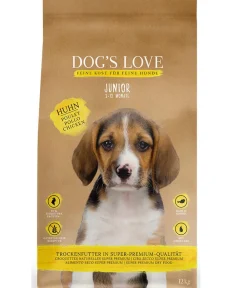 DOG'S LOVE Trockenfutter Hund - Trockenfutter für Hunde Junior