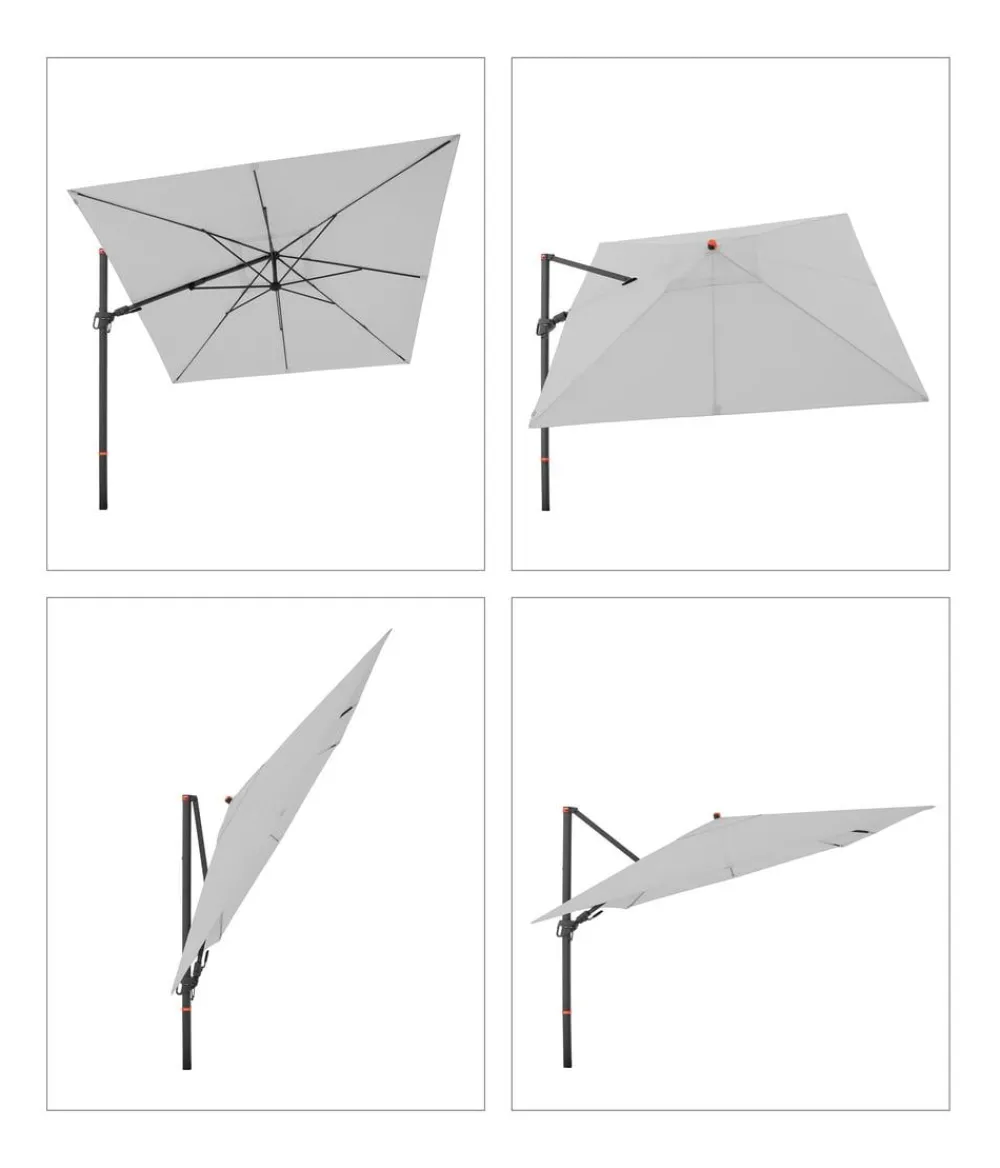 Doppler Sonnenschirme - Ampelschirm myZone AX, quadratisch, ca. B280/T280 cm Anthrazit
