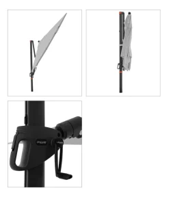 Doppler Sonnenschirme > Ampelschirm myZone AX, quadratisch, ca. B210/T210 cm