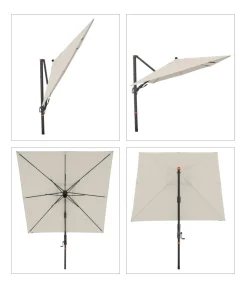 Doppler Ampelschirm myZone AX, quadratisch, ca. B210/T210 cm Natur Online