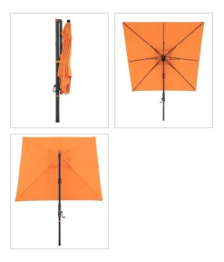 Doppler Sonnenschirme - Ampelschirm myZone AX, quadratisch, ca. B210/T210 cm Orange