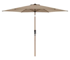 Doppler Sonnenschirme - Balkonschirm Life Woodstyle, rund, ca. Ø305 cm Taupe