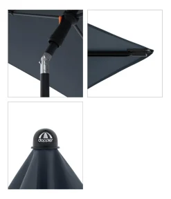 Doppler Balkonschirm myZone, rechteckig, ca. B190/T125 cm Anthrazit Outlet