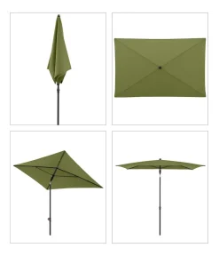 Doppler Balkonschirm myZone, rechteckig, ca. B190/T125 cm Grün Sale