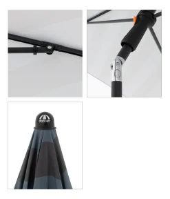 Doppler Sonnenschirme - Balkonschirm myZone, rechteckig, ca. B190/T125 cm Anthrazit