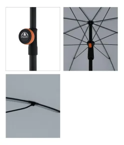 Doppler Balkonschirm myZone, rund, ca. Ø200 cm Hellgrau Online