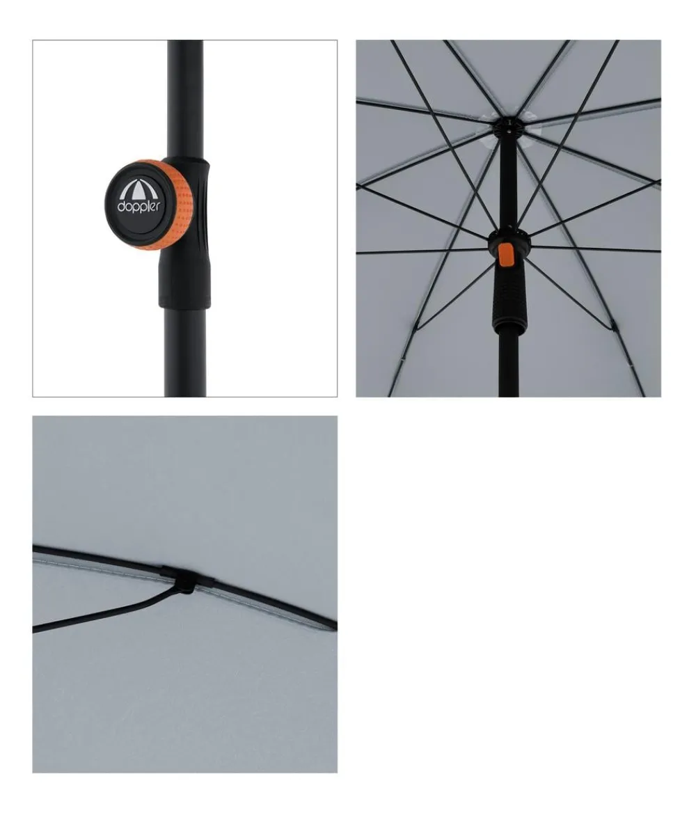 Doppler Balkonschirm myZone, rund, ca. Ø200 cm Hellgrau Online