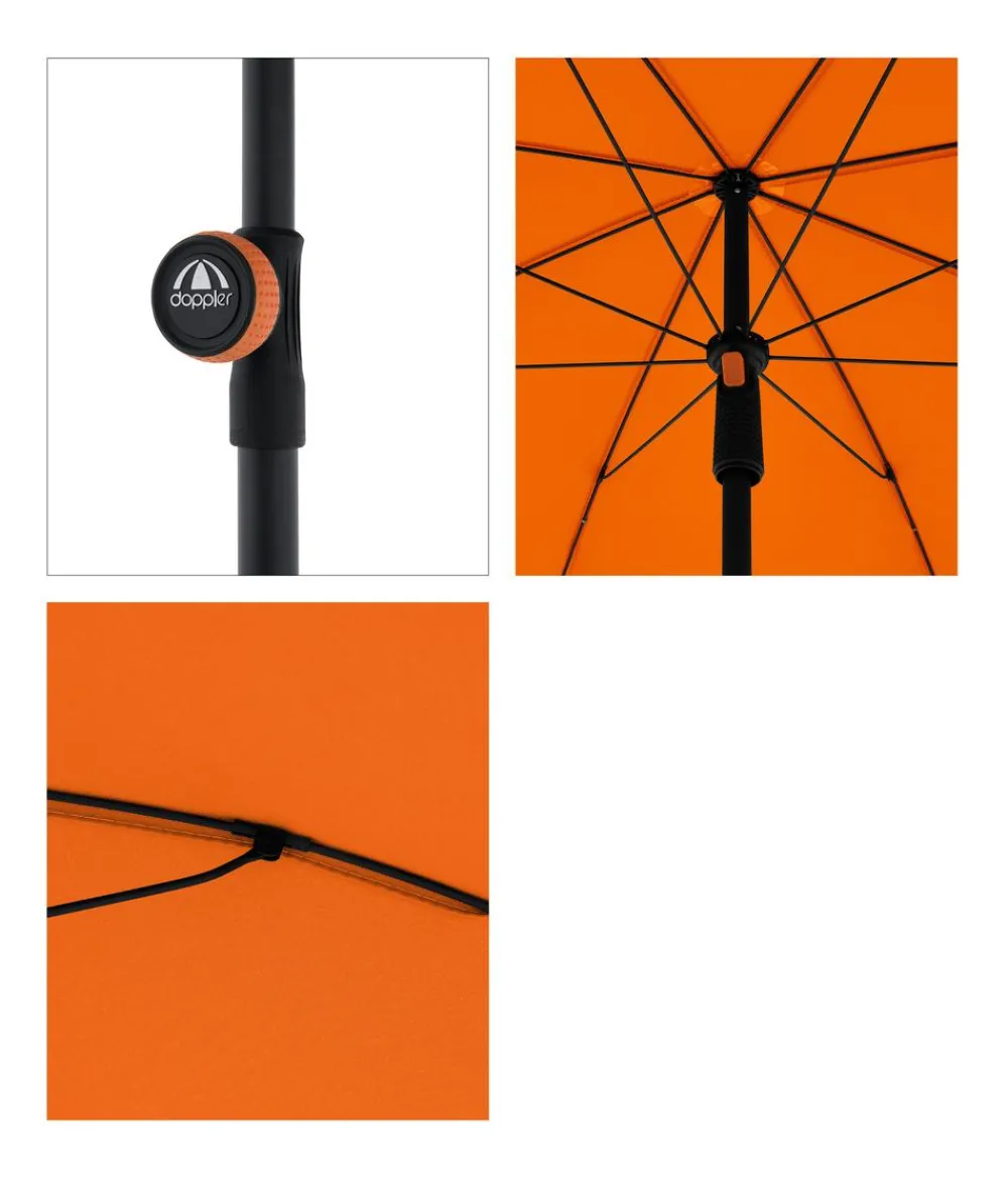 Doppler Sonnenschirme - Balkonschirm myZone, rund, ca. Ø200 cm Orange