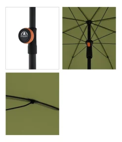 Doppler Sonnenschirme - Balkonschirm myZone, rund, ca. Ø200 cm Grün