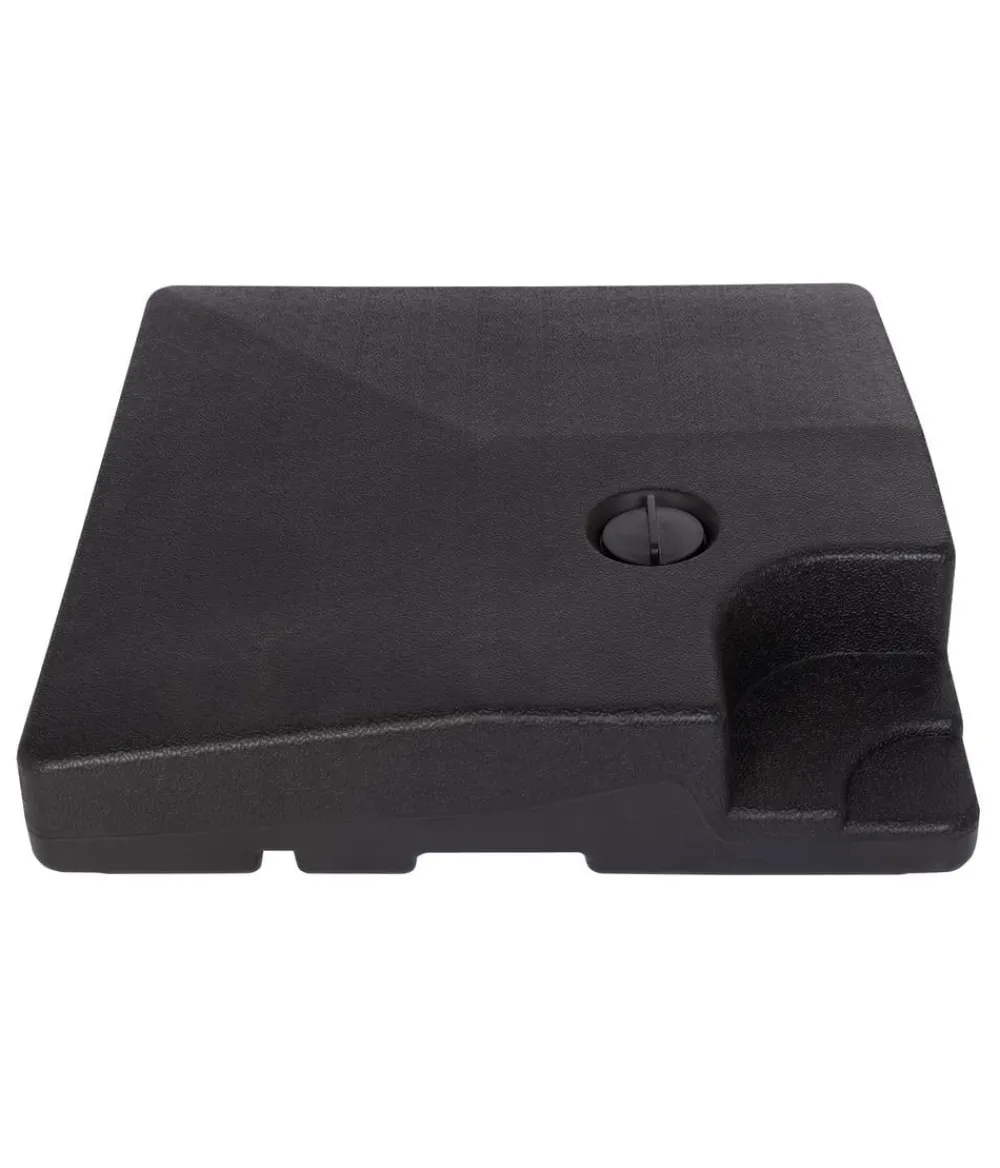 Doppler Beschwerplatten, 4er-Set, befüllbar, ca. B50/T50 cm Anthrazit Sale