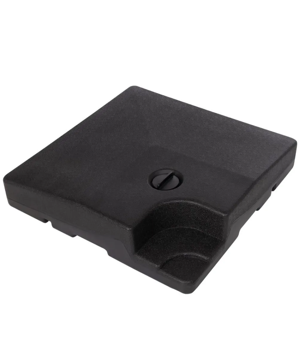 Doppler Beschwerplatten, 4er-Set, befüllbar, ca. B50/T50 cm Anthrazit Sale