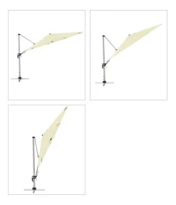 Doppler Pendelschirm Active, rund, ca. Ø370 cm Creme