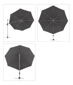 Doppler Pendelschirm Active, rund, ca. Ø370 cm Dunkelgrau Sale