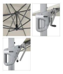 Doppler Sonnenschirme - Pendelschirm Active NeoSide, rechteckig, ca. B350/T260 cm Natur