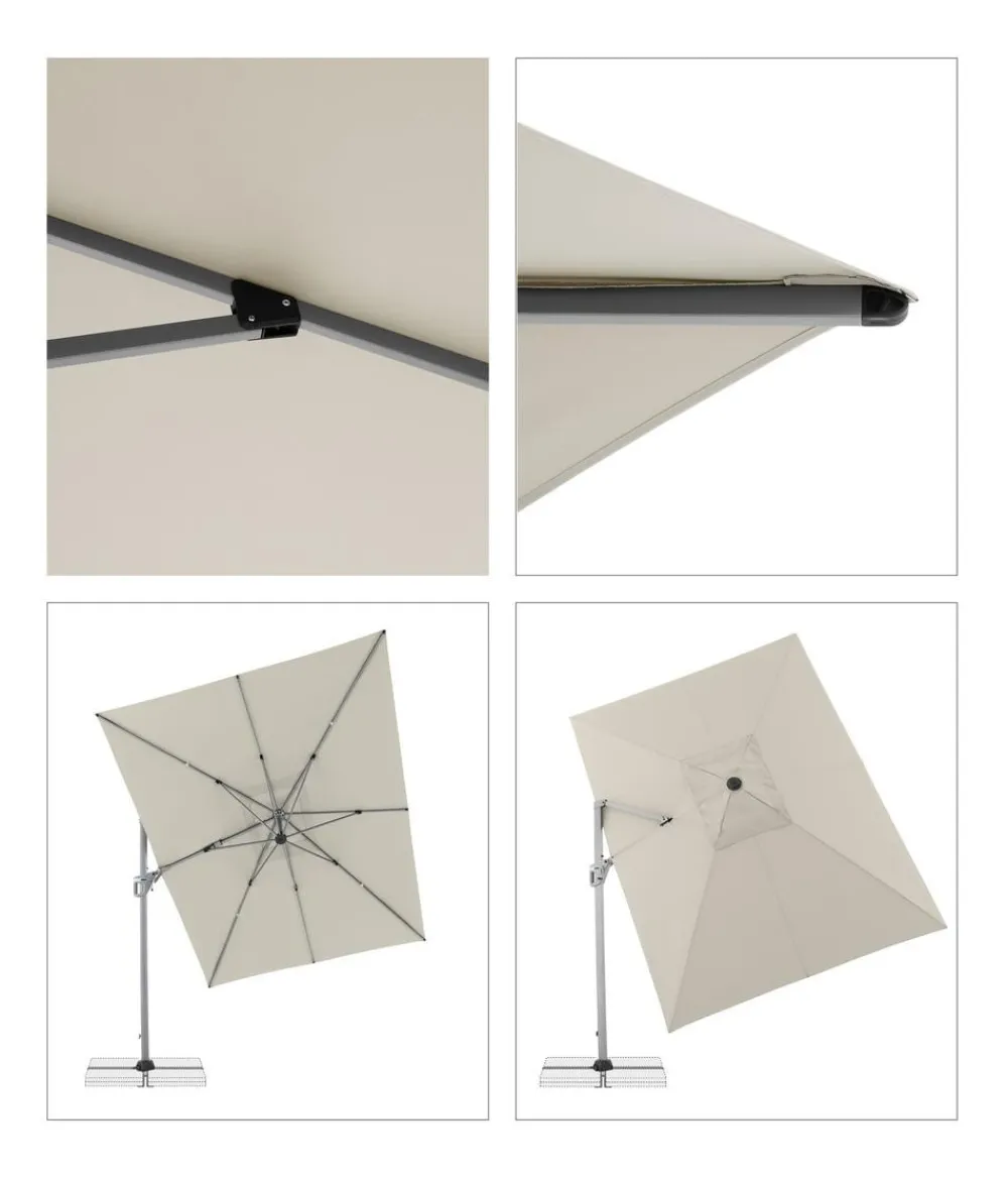 Doppler Sonnenschirme - Pendelschirm Active NeoSide, rechteckig, ca. B350/T260 cm Natur