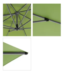 Doppler Sonnenschirme - Pendelschirm Active NeoSide, rechteckig, ca. B350/T260 cm Grün