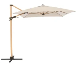 Doppler Sonnenschirme - Pendelschirm Aluwood, rechteckig, ca. B300/T220 cm Natur