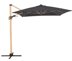 Doppler Sonnenschirme - Pendelschirm Aluwood, rechteckig, ca. B300/T220 cm Dunkelgrau