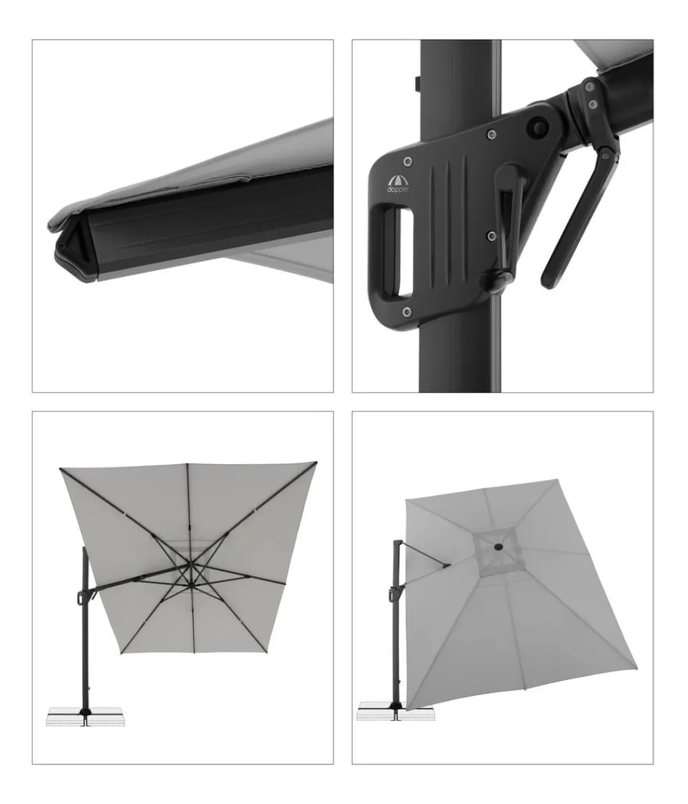 Doppler Sonnenschirme > Pendelschirm Life Side, rund, ca. Ø310 cm