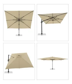 Doppler Pendelschirm Life Side, rund, ca. Ø310 cm Beige Hot