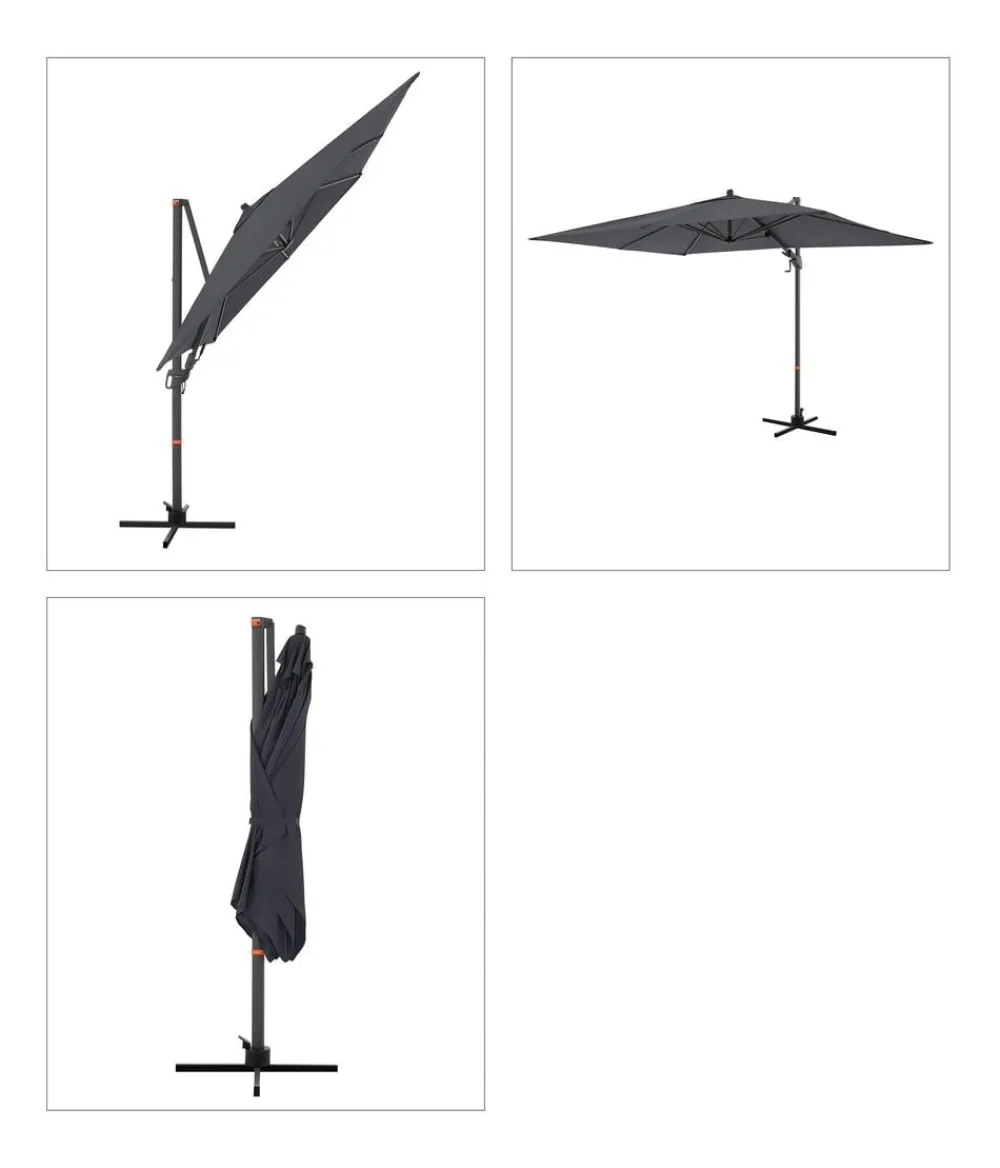 Doppler Sonnenschirme > Pendelschirm myZone AX, rechteckig, ca. B320/T240 cm