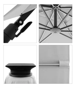 Doppler Sonnenschirme > Pendelschirm myZone AX LED, rechteckig, ca. B300/T220 cm