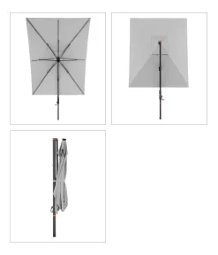 Doppler Sonnenschirme > Pendelschirm myZone AX LED, rechteckig, ca. B300/T220 cm
