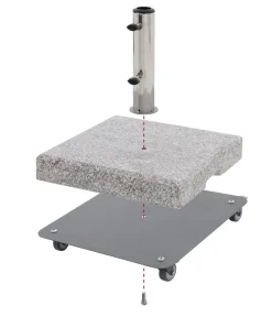 Doppler Schirmständer - Schirmständer-Platte Vario Anthrazit