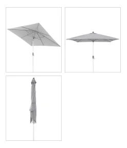 Doppler Sonnenschirme - Sonnenschirm ACT Auto-Tilt, quadratisch, ca. B240/T240 cm Anthrazit