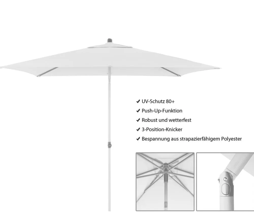 Doppler Sonnenschirme - Sonnenschirm Act Neo, rechteckig, ca. B225/T120 cm Creme