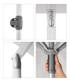 Doppler Sonnenschirm ACT NEO Push up, rund, ca. Ø310 cm Anthrazit Best