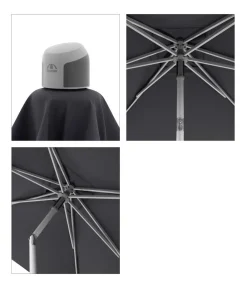 Doppler Sonnenschirme - Sonnenschirm ACT NEO Push up, rechteckig, ca. B250/T200 cm Anthrazit