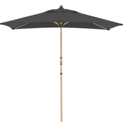 Doppler Sonnenschirm Aluwood Ultra, rechteckig, ca. B210/T140 cm Dunkelgrau Hot