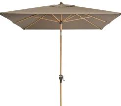 Doppler Sonnenschirme - Sonnenschirm Aluwood Ultra, rechteckig, ca. B300/T200 cm Taupe