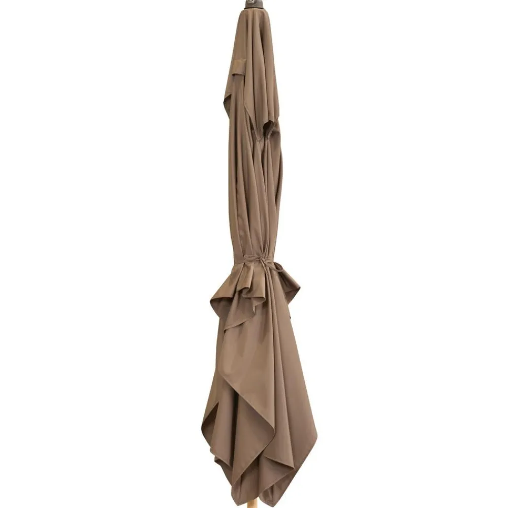 Doppler Sonnenschirme - Sonnenschirm Aluwood Ultra, rechteckig, ca. B300/T200 cm Taupe