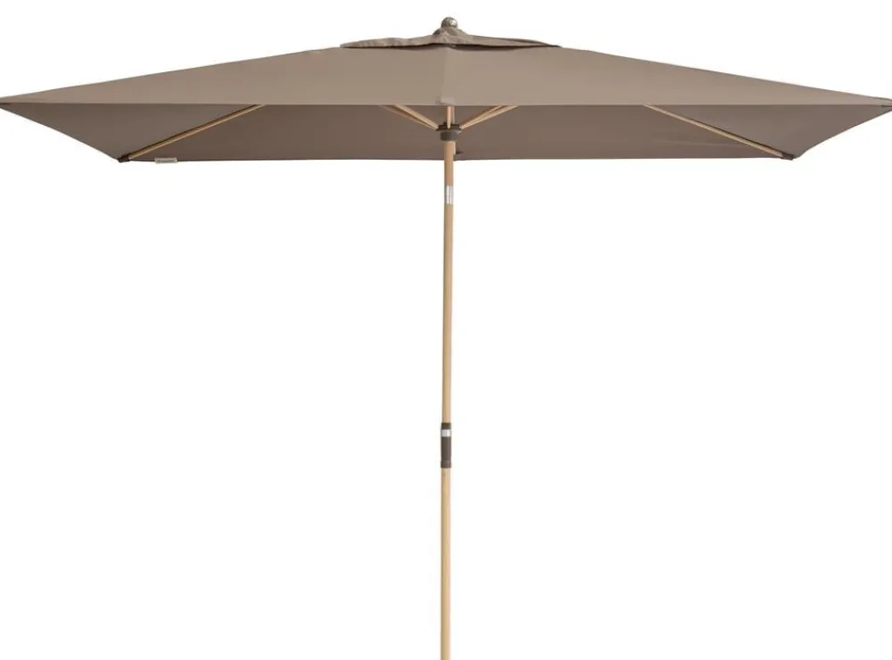 Doppler Sonnenschirme - Sonnenschirm Aluwood Ultra, rechteckig, ca. B300/T200 cm Taupe