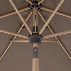 Doppler Sonnenschirme - Sonnenschirm Aluwood Ultra, rechteckig, ca. B210/T140 cm Taupe