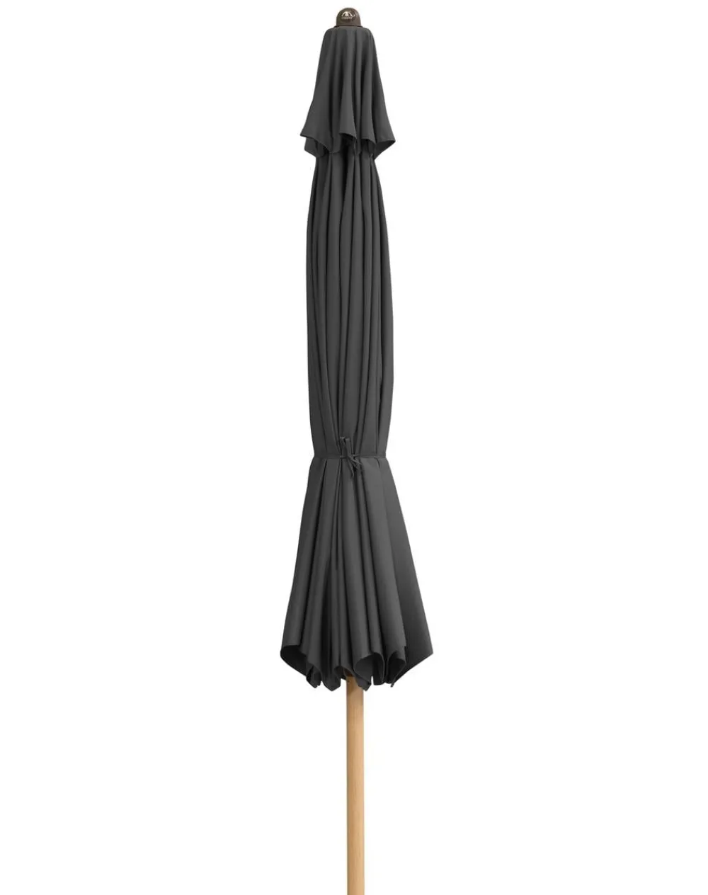 Doppler Sonnenschirme - Sonnenschirm Aluwood Ultra, rund, ca. Ø350 cm Dunkelgrau